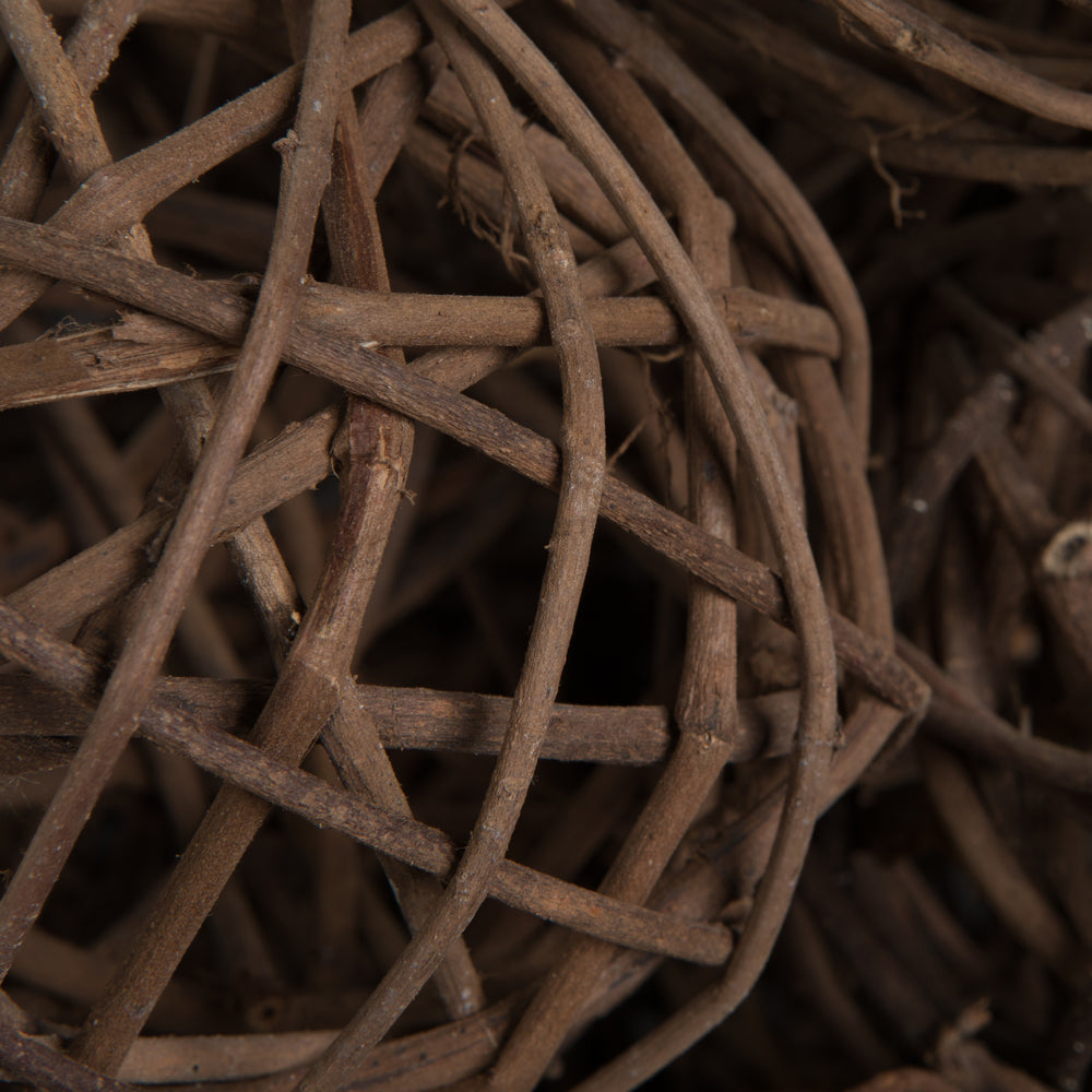 Vickerman Natural Botanicals 4" Lata Ball Natural Brown. Includes 25 Pieces per Pack