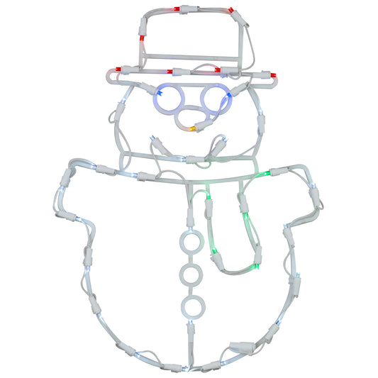 Vickerman 17" Snowman Wire Silhouette with 35 LED Lights.