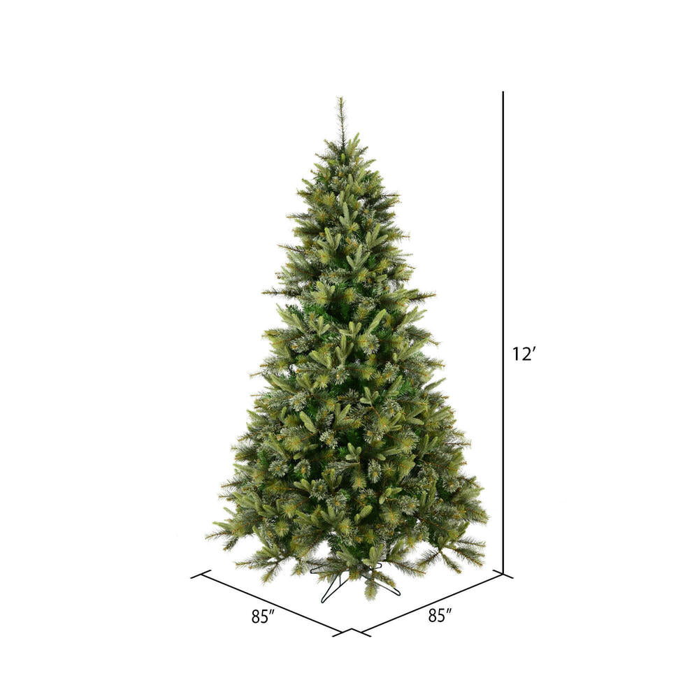 Vickerman 12' Cashmere Pine Artificial Christmas Tree Unlit