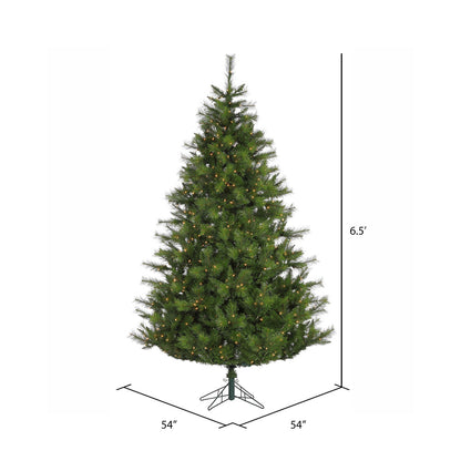 Vickerman 6.5' x 54" Elkin Mixed Pine EZ Plug Artificial Christmas Tree Clear Dura-Lit Incandescent Lights