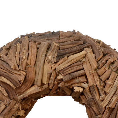 Vickerman 25" Natural Banana Stick Cut Wreath Dried