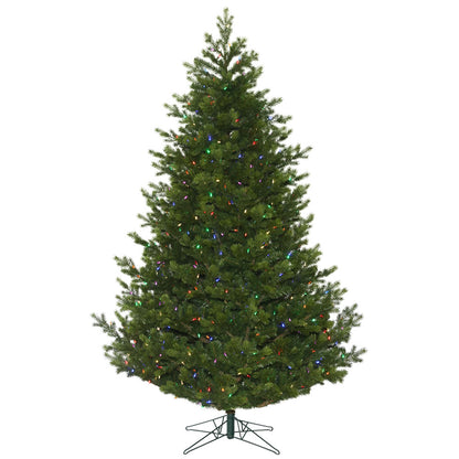 Vickerman 7.5' x 55" Eagle Fraser Full Artificial Christmas Tree with Multi-colored LED lights.