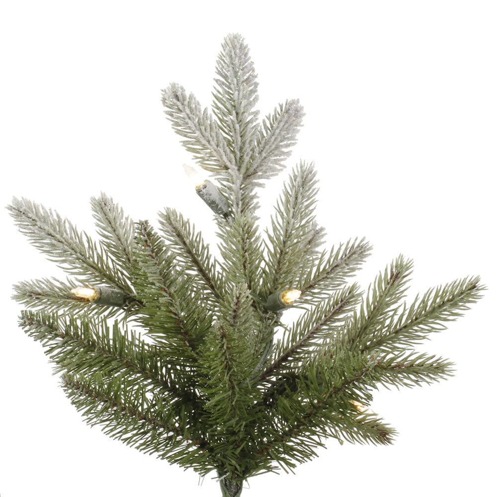 Vickerman 6.5' Frosted Balsam Fir Artificial Christmas Tree Clear Dura-Lit® Lights