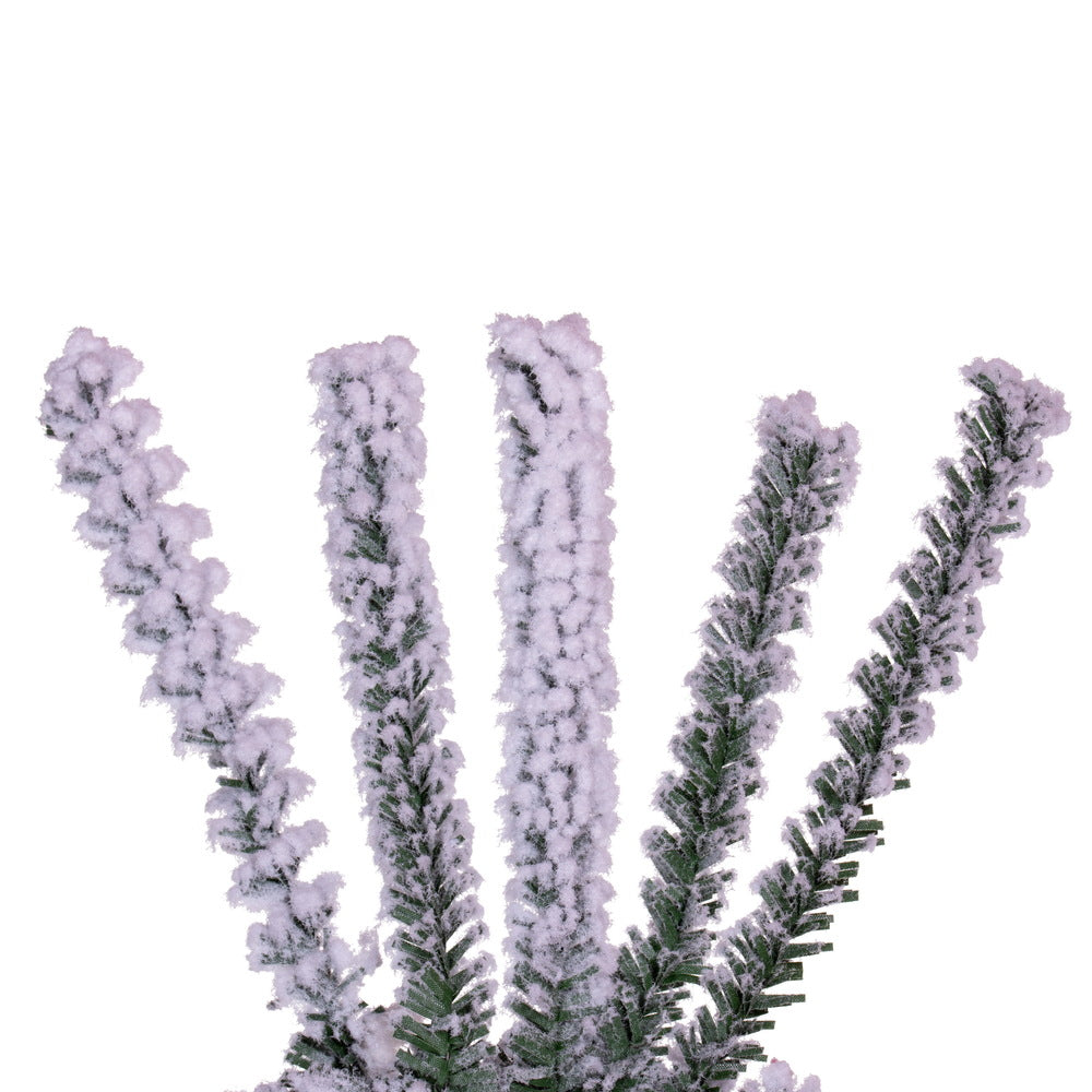 Vickerman 30" Flocked Pistol Unlit Pine Wreath.