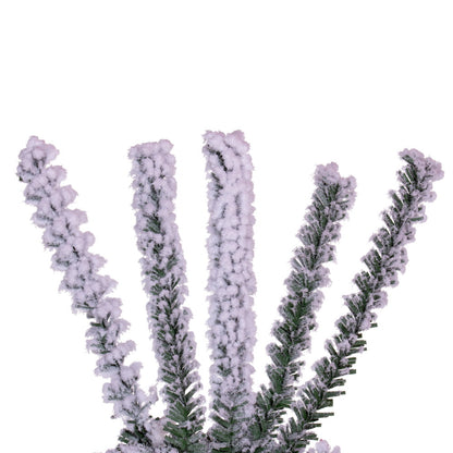 Vickerman 30" Flocked Pistol Unlit Pine Wreath.