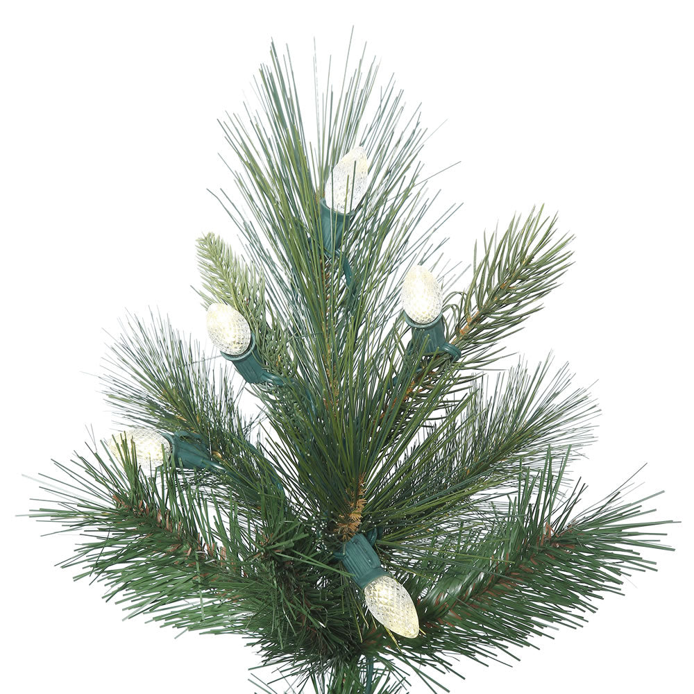 Vickerman 7.5' Norway Pine Artificial Christmas Tree with 375 Warm White C7 LED Lights