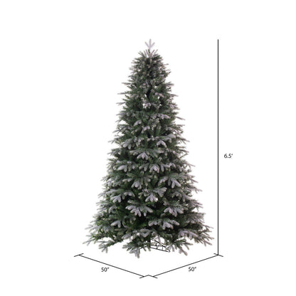 Vickerman 6.5' x 50" Frosted Douglas Fir Artificial UnLit Christmas Tree.