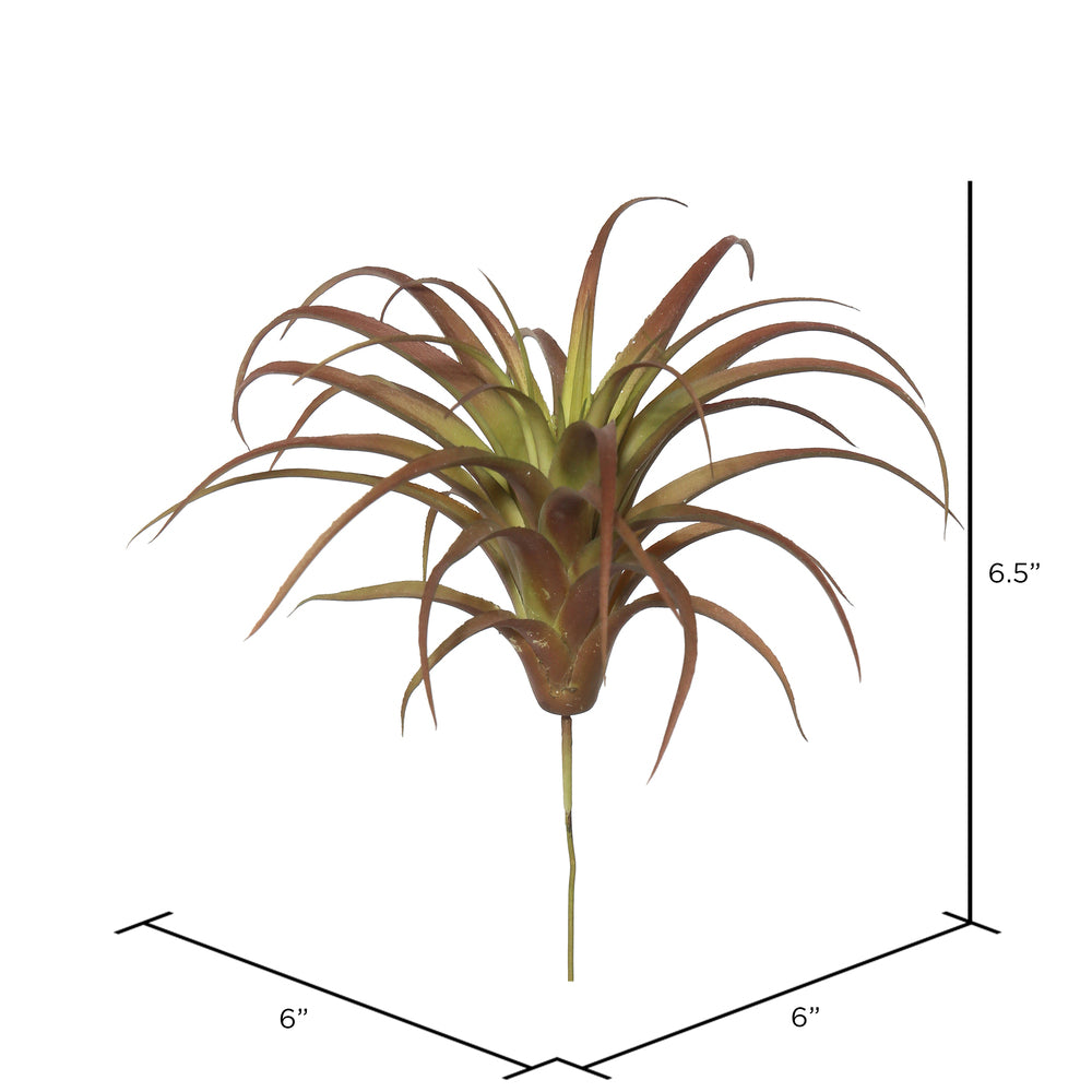 Vickerman 6.5" Artificial Green and Red Tillandsia Pick Set of 3
