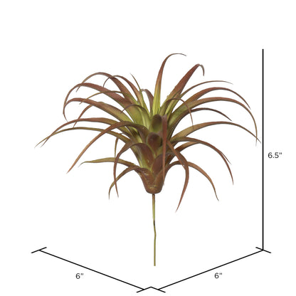 Vickerman 6.5" Artificial Green and Red Tillandsia Pick Set of 3