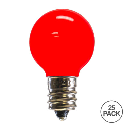 Vickerman G30 Red Ceramic LED Replacement Bulb package of 25