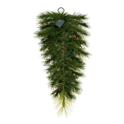 Vickerman 30" Artificial Christmas Teardrop Battery Operated Warm White LED Lights
