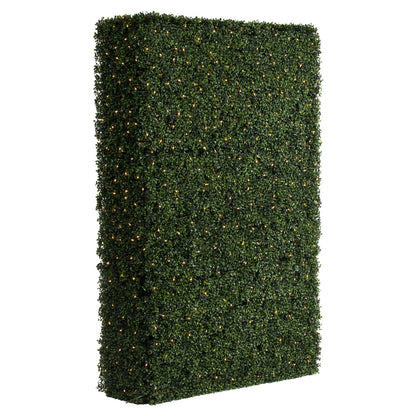 Vickerman 72"x16"x48" Artificial Boxwood Hedge With 700 Warm White LED Lghts.