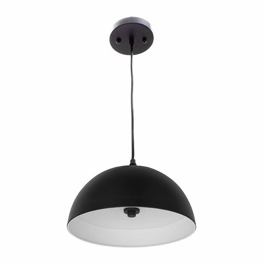 Westgate 12In Integrated LED Modern Dome Pendant 25W 1300 Lumens C90 5Cct 27/30/35/40/50K Black, Residential Lighting, 15W, 1300 Lumens, 27K/30K/35K/40K/50K, Black Finish, TRIAC