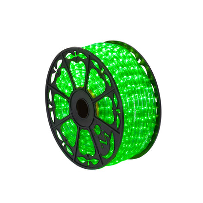 Vickerman 150' x .5" Green LED Rope Light Spool 120 Volt.