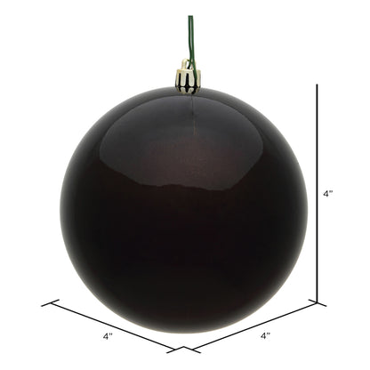 Vickerman 4" Chocolate Candy Ball Ornament 6 per Bag