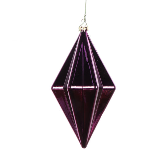 Vickerman 5.5" Plum Shiny Finial Christmas Ornament 4 pieces per bag