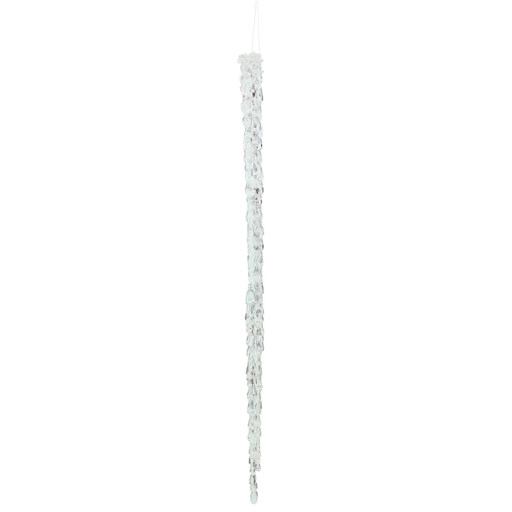 Vickerman 24" Clear Acrylic Icicle Christmas Ornament. 2 per box.