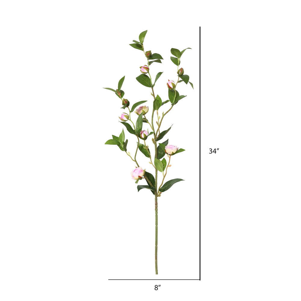 Vickerman 34'' Artificial Pink Tea Rose Spray