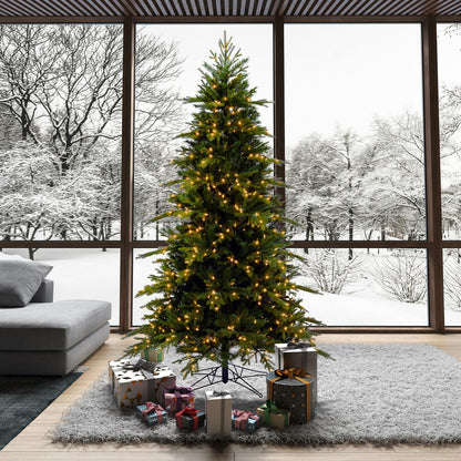 Vickerman 7.5' x 56" Kingston Fraser Fir Artificial Christmas Tree with Warm White LED Lights.
