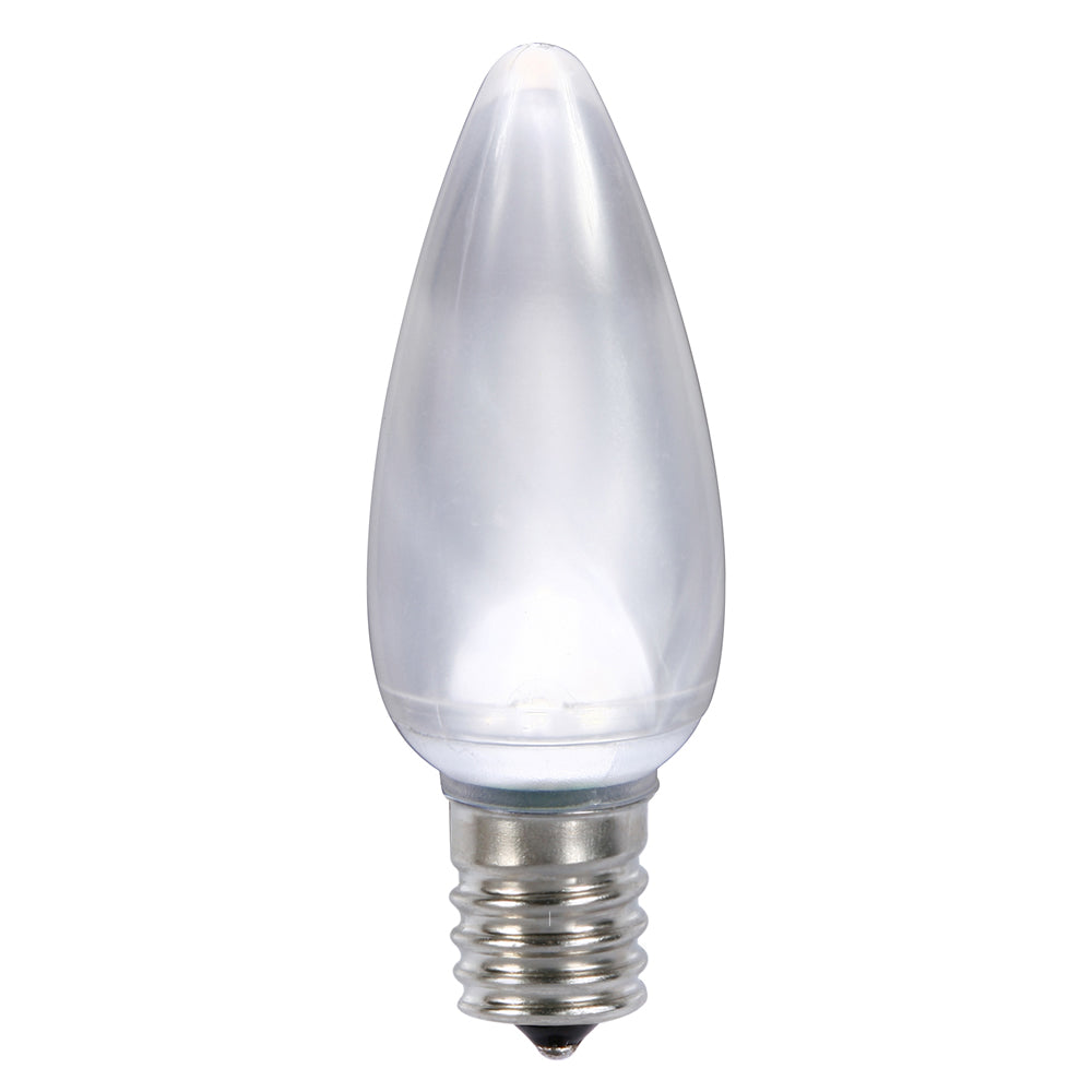 Vickerman C9 Ceramic LED Pure White Twinkle Bulb  Nickel Base 120V .6 Watts 25 Bulbs per Pack