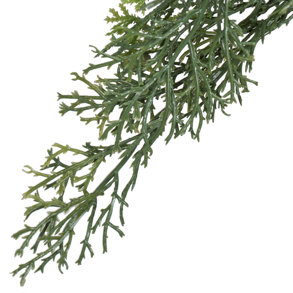 Vickerman 18" Artificial Cedar Spray. Includes 6 sprays per pack.