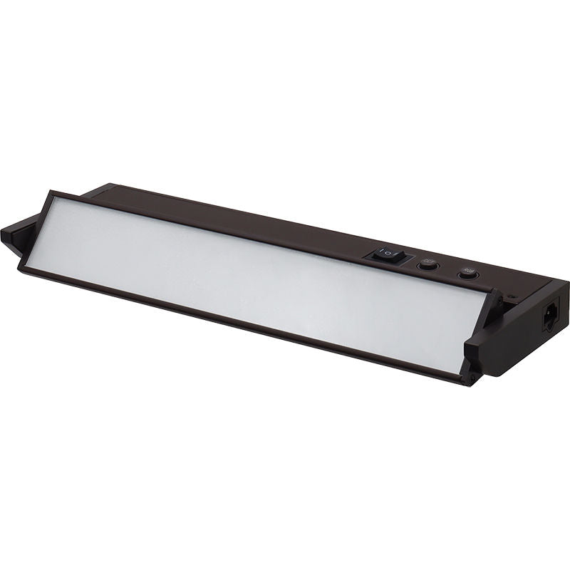 Westgate 12In Adj. Head Under Cab. 3Cct + 9 RGB Modes, Push-Button Control, Cords Incl., Bronze, Undercabinet Lighting, 5W, 275 Lumens, 30K/40K/50K + RGB, Bonze Finish None