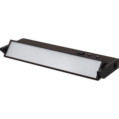 Westgate 12In Adj. Head Under Cab. 3Cct + 9 RGB Modes, Push-Button Control, Cords Incl., Bronze, Undercabinet Lighting, 5W, 275 Lumens, 30K/40K/50K + RGB, Bonze Finish None