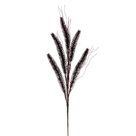 Vickerman 30" Chocolate Wheat Glitter Spray 6 per bag.