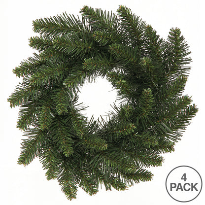 Vickerman 12" Camdon Fir Artificial Christmas wreath unlit Set of 4
