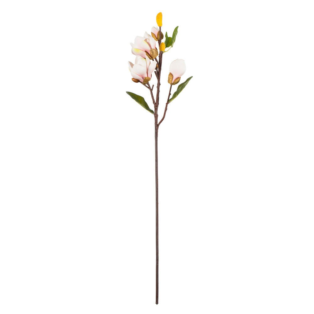 Vickerman 28" Artificial Pink Magnolia Stem Set of 3