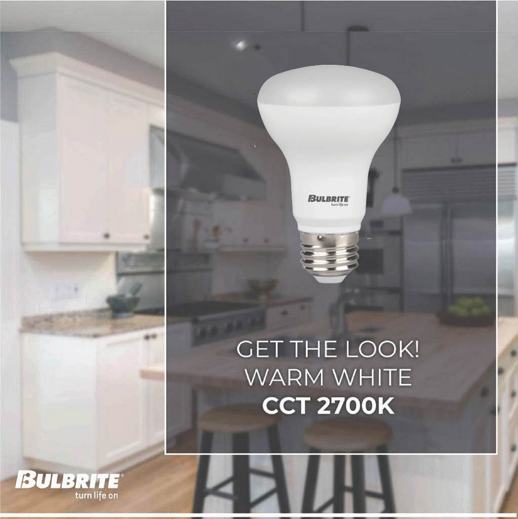 Bulbrite 772854 LED Filament 7 Watt Dimmable BR20 Light Bulb with Frost Glass Finish and Medium (E26) Base - 2700K (Warm White Light), 525 Lumens