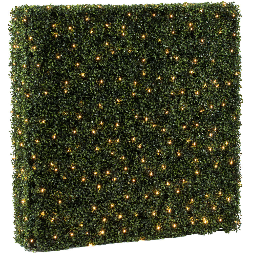 Vickerman 48"Artificial Boxwood Hedge With 400 Warm White LED Lghts.