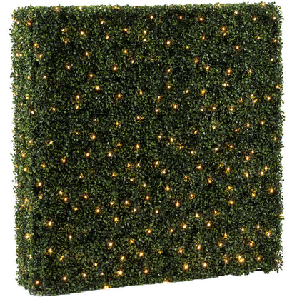 Vickerman 48"Artificial Boxwood Hedge With 400 Warm White LED Lghts.