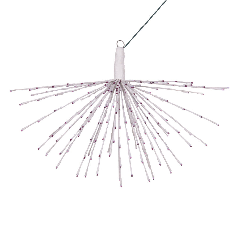 Vickerman 240Lt x 32" White Starburst Purple 5mm LED Lights.