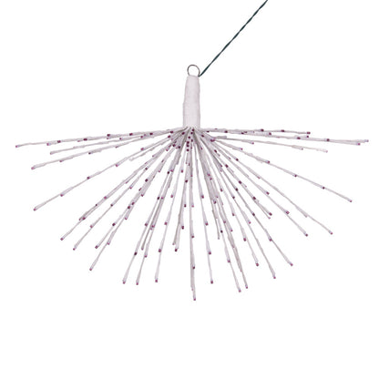 Vickerman 240Lt x 32" White Starburst Purple 5mm LED Lights.