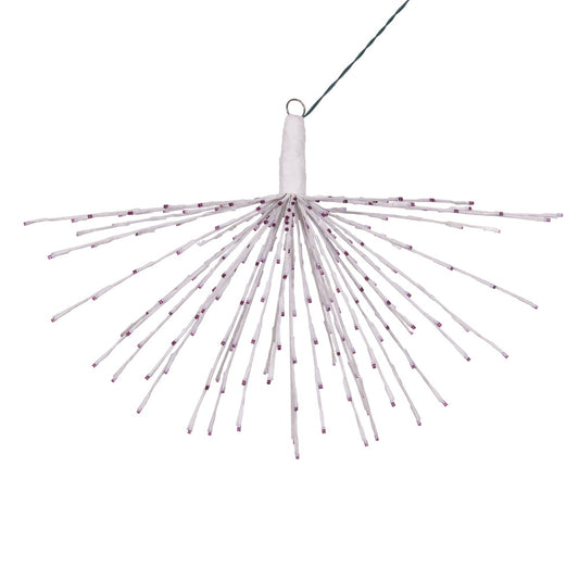 Vickerman 240Lt x 32" White Starburst Purple 5mm LED Lights.