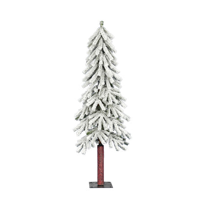 Vickerman 4' x 24" Flocked Alpine Artificial Christmas Tree Unlit