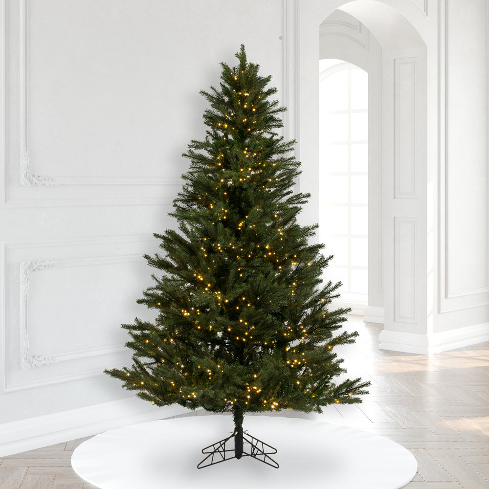 Vickerman 6.5' x 52" Balsam Spruce Artificial Christmas Tree Warm White Low Voltage 3MM LED Lights