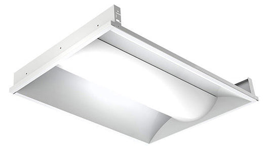 Westgate LED Direct-Indirect (Metal Housing+PC Lens) Troffers, AC 100~277V, Commercial Indoor Lighting, 40W, 4281 Lumens, 3500K, White Finish, 0~10V Dimmable