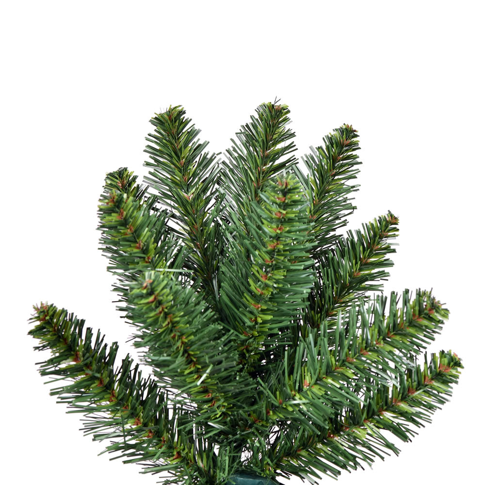 Vickerman 7.5' x 50" Chapel Pine Artificial Christmas Half Tree Unlit