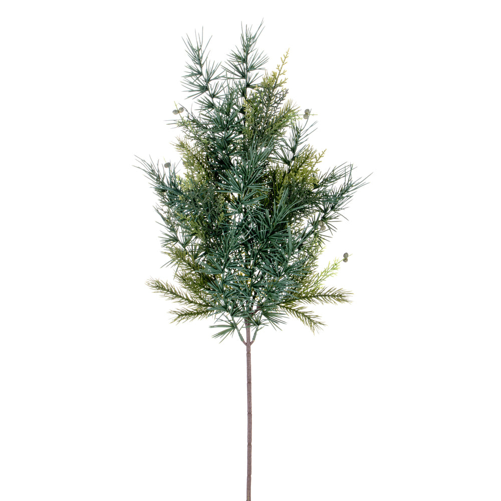 Vickerman 27" Artificial Mixed Fern Cedar Spray. Includes 2 sprays per pack.