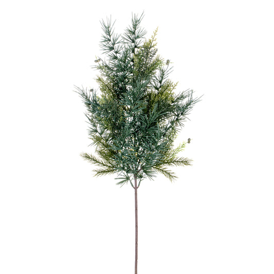 Vickerman 27" Artificial Mixed Fern Cedar Spray. Includes 2 sprays per pack.