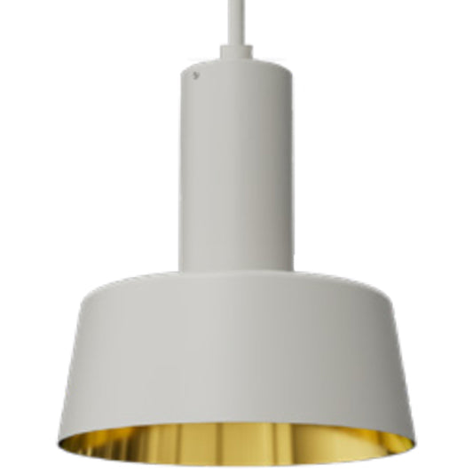 Westgate Cmc4 14In Flat Shade, White/Gold, Commercial Indoor Lighting, White+Golden Finish