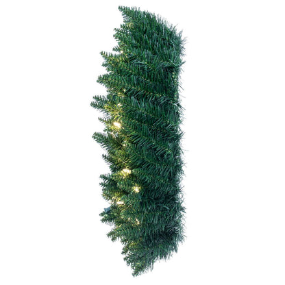 Vickerman 30" Camdon Fir Artificial Christmas Wreath with Warm White LED Mini Lights