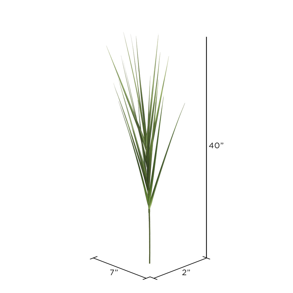 Vickerman 40" Artificial Green Grass Spray. Includes 6 sprays per pack.
