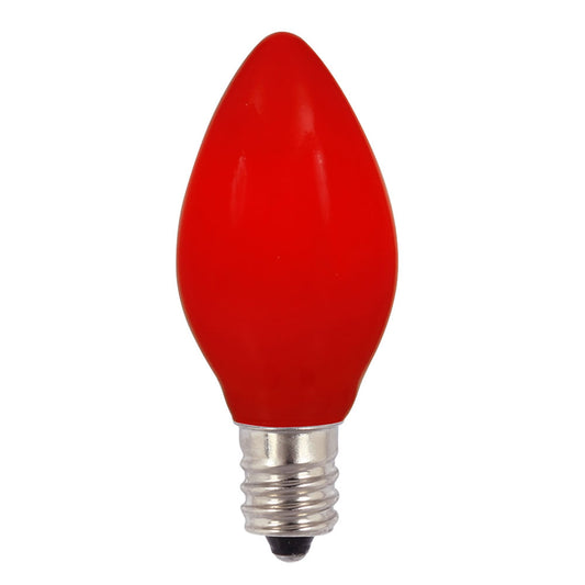 Vickerman C7 Ceramic Red Replacement Bulb 130 Volt 5 Watt UL box of 25