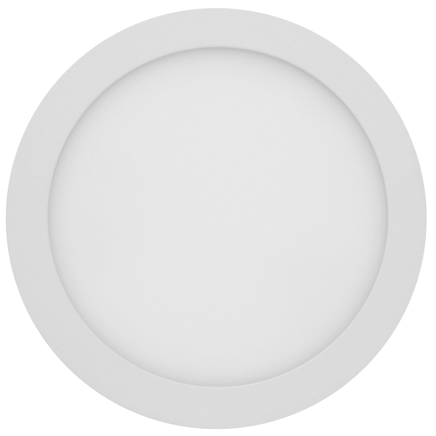 Sunlite 81206 7-Inch LED Round Mini Panel Light Fixture, 12 Watts (100W=), 750 Lumens, 3000K Warm White, 120 Volts, 90 CRI, Dimmable, ETL Listed, White, For Hallways, Living Room & Office Use