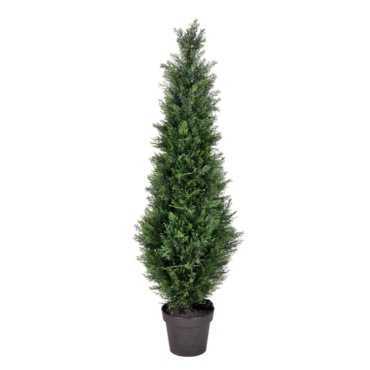 Vickerman 4' Artificial Potted Green Cedar Tree.
