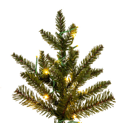 Vickerman 6.5' x 41" Natural Slim Fraser Fir Tree 3mm LED Color Changing Lights.