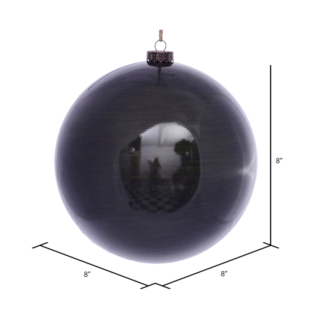 Vickerman 8" Moss Green Wood Grain Ball Ornament 2 per Bag